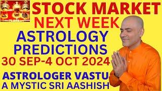 STOCK MARKETS 30 SEP-4 OCT 2024 ASTROLOGY ASTRO-VASTU EXPERT A MYSTIC SRI AASHISH WHATSAPP9674529828