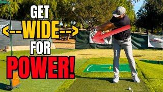 Get a WIDER and LONGER Golf Swing for Incredible POWER!