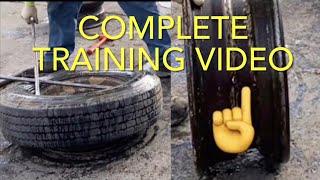 CHANGING TIRES DISMOUNT & MOUNT USING TIRE IRONS /BARS/SPOONS W/EXPLANATION OF HOW TO DO IT ANY SIZE