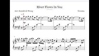 River Flows In You by Yiruma Sheet Music in Noteflight