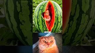 Watermelon pregnant ll cat bombastic #popular #shorts