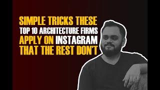 Top Indian Architecture Firms On Instagram. What they do?