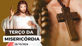 TERÇO DA MISERICÓRDIA AO VIVO DE HOJE - 28/10/2024 | SEGUNDA-FEIRA