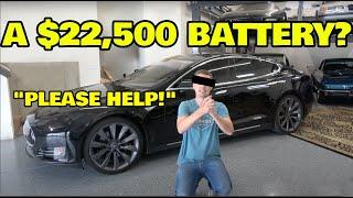 Tesla wanted him to pay $22500 to replace a battery pack, we did it for 75% less!