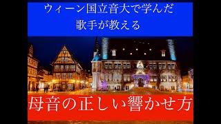 ウィーン国立音楽大学で学んだ歌手が教える《母音の正しい響かせ方》その１〜母音が変われば歌声は変わる〜母音の基本はaではなくi母音