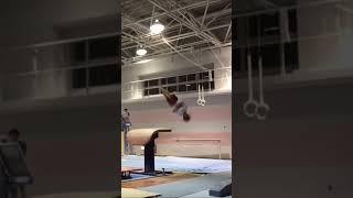 Quad twist on VT! Unreal difficilty #mag #shorts #artisticgymnastics