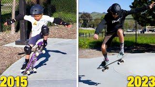 8 YEARS OF SKATEBOARDING PROGRESSION!