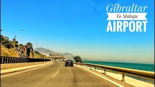 [4K][HDR] Driving from Gibraltar to Malaga Airport (A-7)