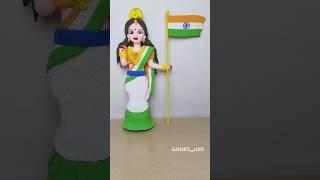 Bharat Mata idol  independence Day Special Tri Colour Bharat Mata idol making #august_15 #shorts