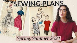 My Spring/Summer 2024 Sewing Ideas | ME MADE WARDROBE | Vintage Sewing Patterns