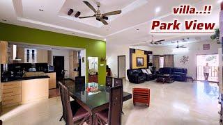 4 Bhk || G+2 TRIPLEX VILLA For Sale || Corner Villa || Park View || Hyderabad [ Furnished ]