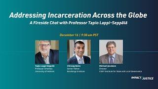 Addressing Incarceration Across the Globe: A Fireside Chat with Professor Tapio Lappi-Seppälä