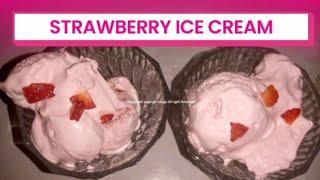 Summer Special Strawberry Ice Cream Recipe By Supergirl Vlogs.