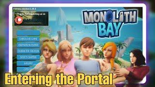 Monolith Bay Walkthrough Gameplay Part 3 - Entering the Portal - Renpy Gaming