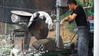 Amazing skill! Production process of moraine rock tea set in China #productionprocess