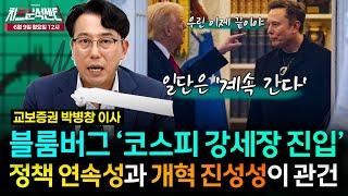 [박병창의 차트분석센터] 블룸버그, "코스피 강세장 진입" → 정책 연속성과 개혁 진정성이 관건 | 6월 9일