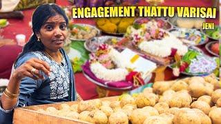 நிச்சயதார்த்த சீர் தட்டு வரிசை //  ENGAGEMENT SEER THATTU VARISAI //  JENI