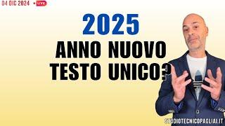 SANATORIE EDILIZIE 2025, NUOVO TESTO UNICO IN ARRIVO?