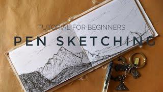 Pen Sketching Tutorial for Beginners (01) | Art by Taqwa