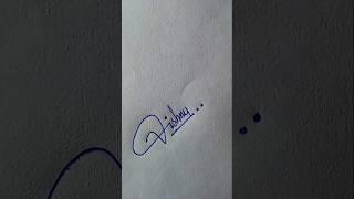 Signature style of my name vishnu ️ | V letter signature style #shorts #youtubeshorts #signature .