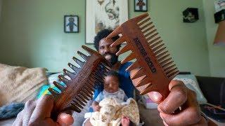 Oil Infused Wooden Comb vs. Bee's Wax Coated Comb From NETER GOLD