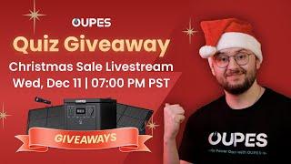 OUPES Christmas Livestream: Flash Sale, Travia Game, and Giveaway!