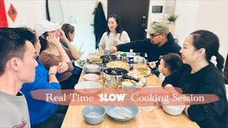 慢慢煮！實時紀錄10人份晚餐：牛尾湯、淡菜  Real Cooking Session for 10 People: Oxtail Soup and Mussels!