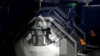 五軸精密加工中心機加工展示 5-axis linear motor machining center