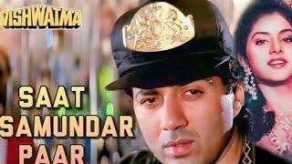 Saat Samundar Paar | Full Song | Divya Bharti | Sadhana Sargam | Vishwatma |  old Song#song