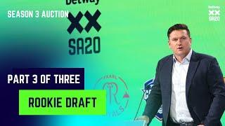 Season 3 Auction Part 3 of 3: Rookie Draft | Betway SA20