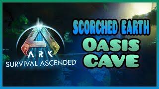 ARK SURVIVAL ASCENDED | *NEW* SCORCHED EARTH OASIS CAVE LOCATION