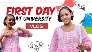 My first day at University Vlog ‍|| Pondicherry University|| #firstday #vlog #college