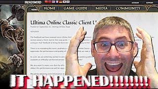 ULTIMA ONLINE APPROVES ClassicUO CLIENT (on ALL OFFICIAL SERVERS and UO Legacy, by Broadsword!)