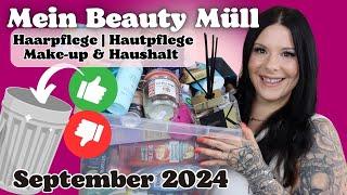 Das habe ich AUFGEBRAUCHT ️️ im September 2024 | Hautpflege | Haarpflege | Make-up & Haushalt