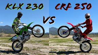 Kawasaki KLX 230 vs Honda CRF 250 F| Bike Test