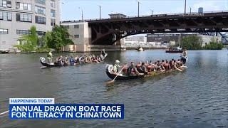 Annual Chicago Dragon Boat Race for Literacy held in Chinatown
