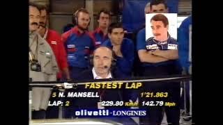 British Gp Qualifying 1991, Senna vs Mansell highlights