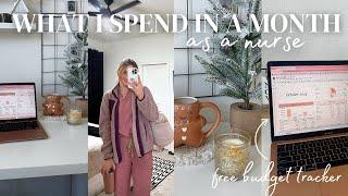 What I spend in a Month as a Nurse   & Budgeting my Paycheck