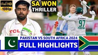 FULL HIGHLIGHTS | PAKISTAN VS SOUTH AFRICA 1ST TEST MATCH 2024 DAY 4 | PAK VS SA