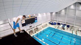 What's it like to jump off a 10-meter platform?