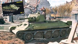 T-34-57 (1943) Gameplay in Enlisted | Update Rzhev