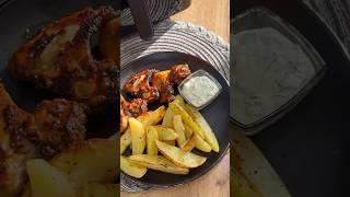 Крылья BBQ и картофель по деревенски в аэрогриле Demiand Купить на WB: 252979725