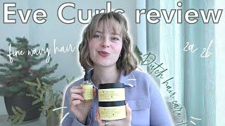 Eve Curls review | on fine, 2A 2B wavy hair, Dutch hair care