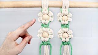 DIY Macrame Flower with Beads!