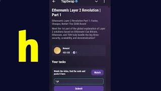 Ethereum's Layer 2 Revolution | Part 1 | Tapswap Code