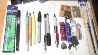 My Drawing Supplies and Materials