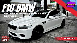 2012 F10 BMW M5 Carbon Fiber Lip Install and Spoiler GIVEAWAY!