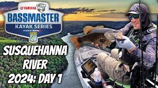 Susquehanna River Bassmaster Kayak Series Tourney 2024: Day 1