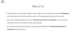 Trademark Consultants In Bangalore Le Intelligensia