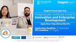 Tangent Virtual Open Evening: Innovation & Enterprise Development Postgraduate Certificate